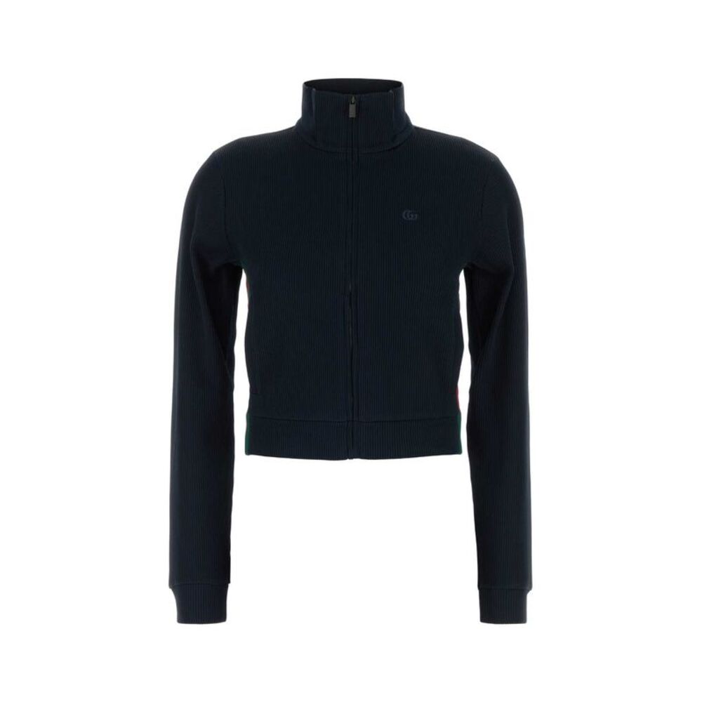 Gucci Women Midnight Blue Jersey Sweatshirt
